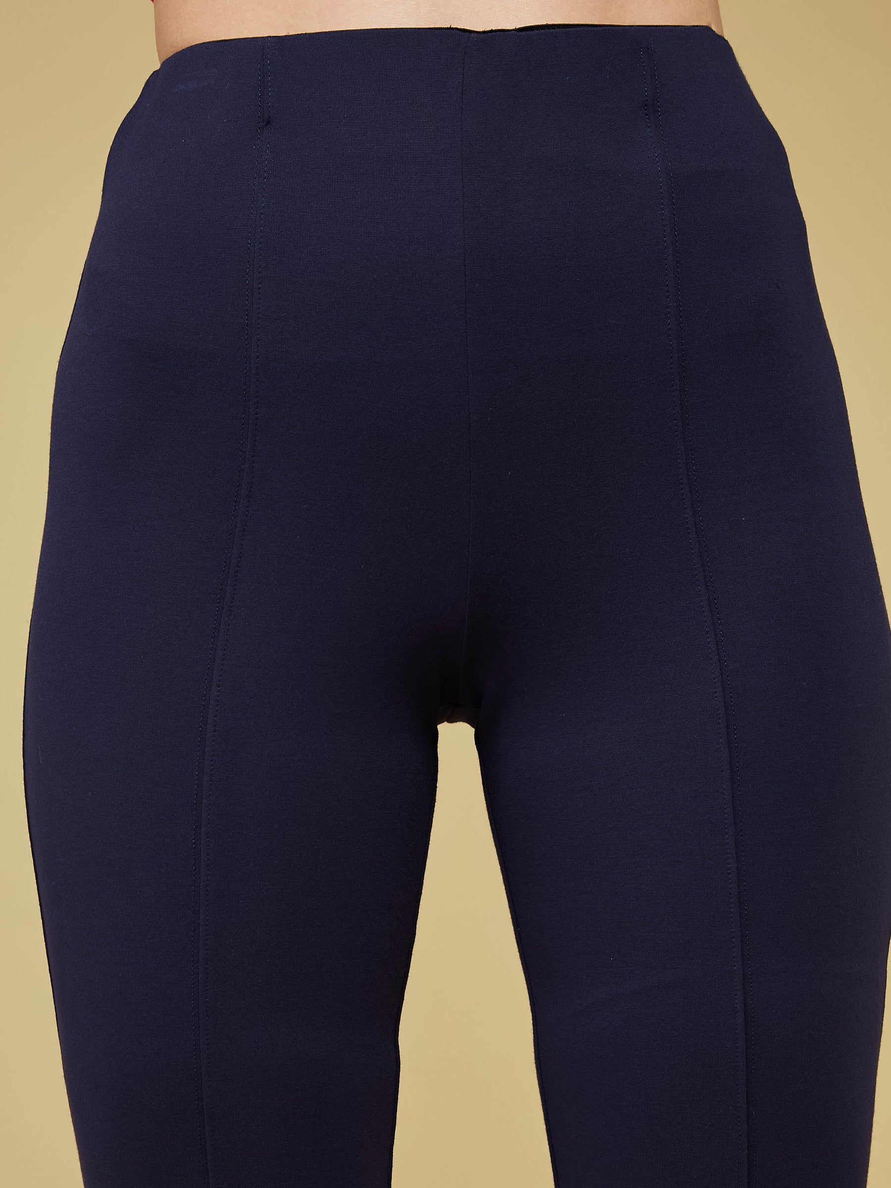 Blue Solid Pant