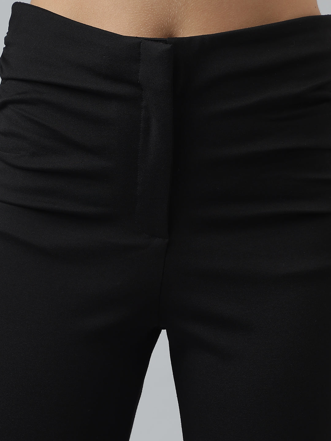Latin Quarters Women'S Black Solid Skinny Fit High Rise Casual Jegging
