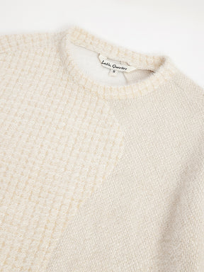 Beige Full Sleeve Round Neck Solid Sweater For Casual Wear