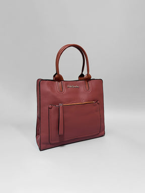 Latin Quarters Women Brown Solid Casual Two handled Handheld Bag
