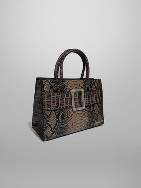 Latin Quarters Women Brown Solid Casual Two handled Satchel
