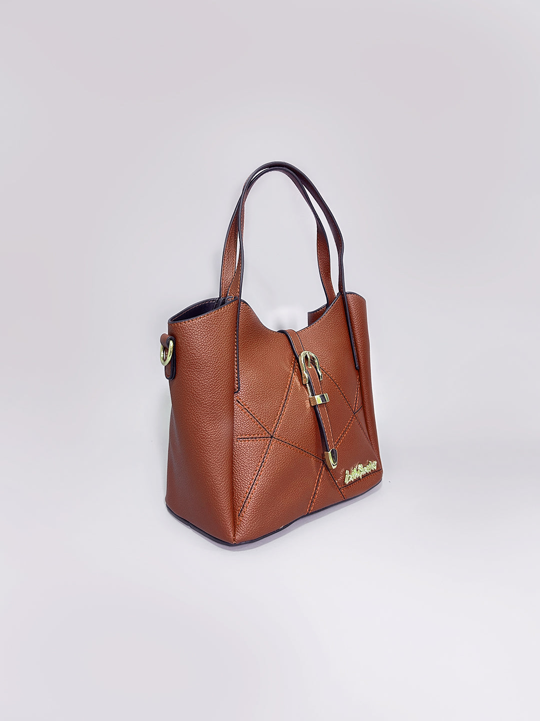 Latin Quarters Women Brown Solid Handheld Casual Bag
