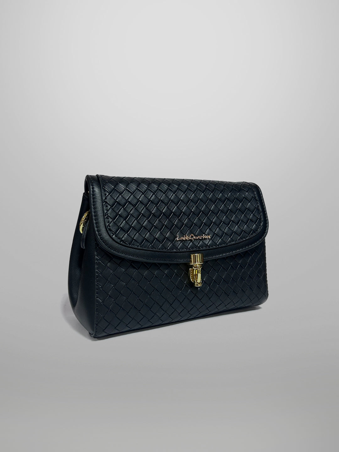 Latin Quarters Women Black Textured Casual Sling Bag
