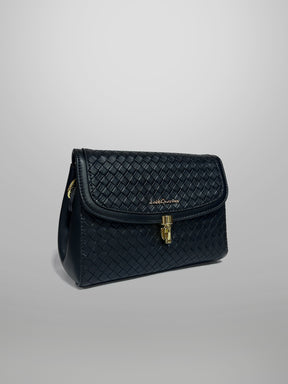 Latin Quarters Women Black Textured Casual Sling Bag