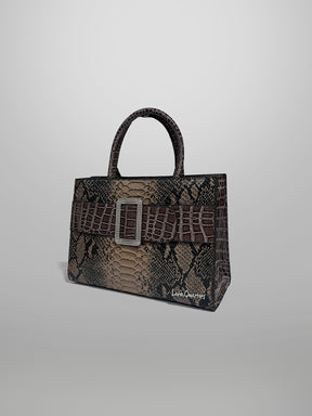 Latin Quarters Women Brown Solid Casual Two handled Satchel