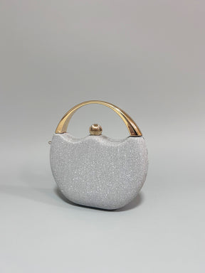 Latin Quarters Women Silver Embellished Casual Two handled Handheld Bag