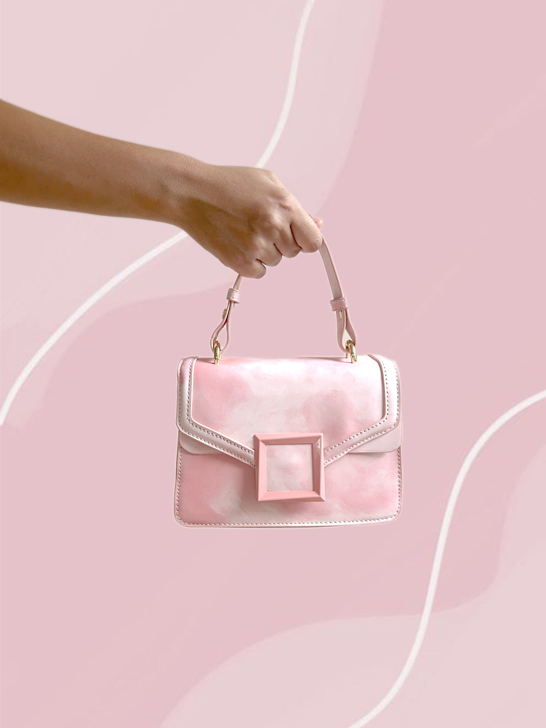 Latin Quarters Women Pink Solid Stylish Hand Bags For Evening