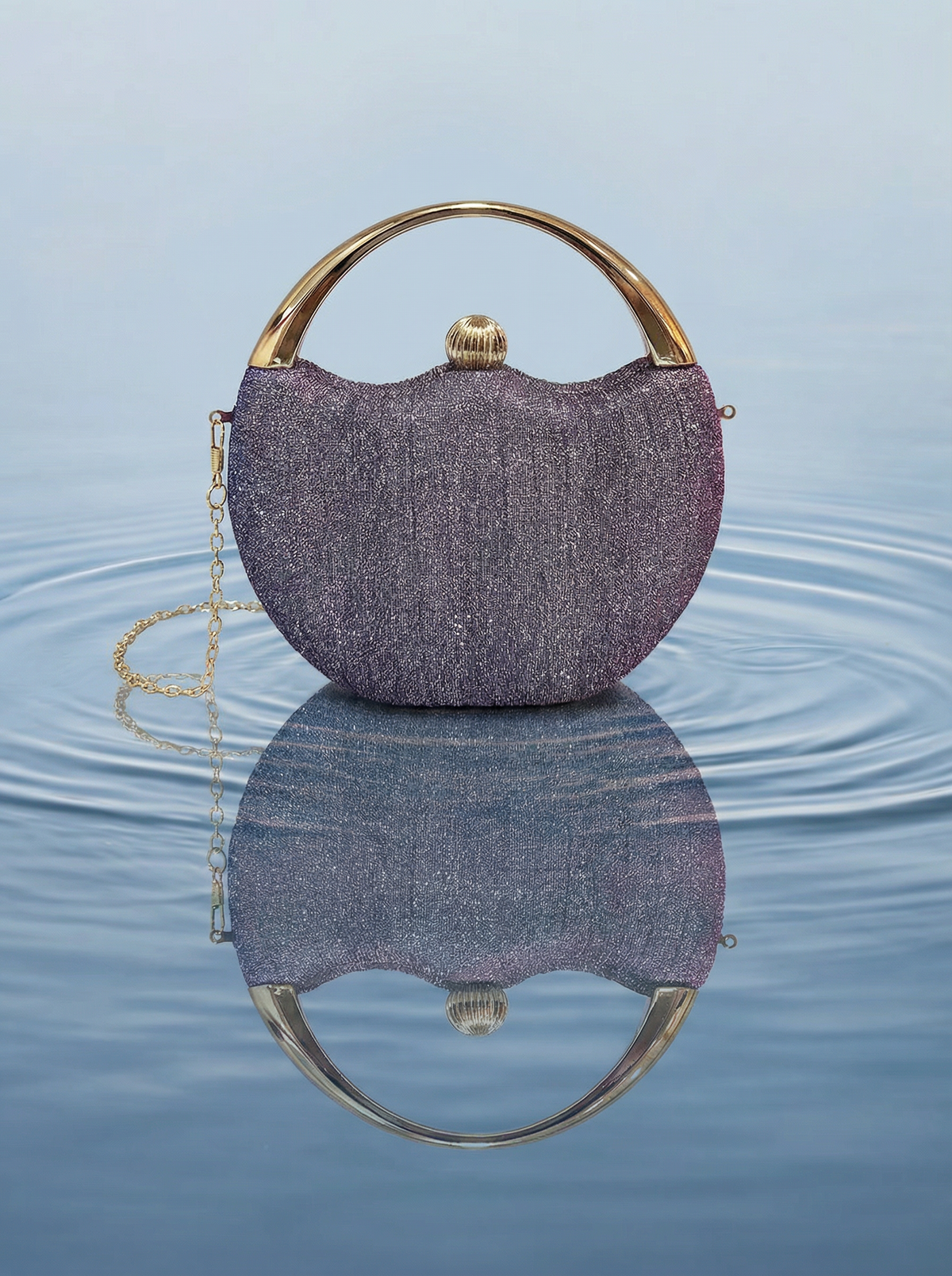 Latin Quarters Women Purple Embellished Casual Two handled Handheld Bag