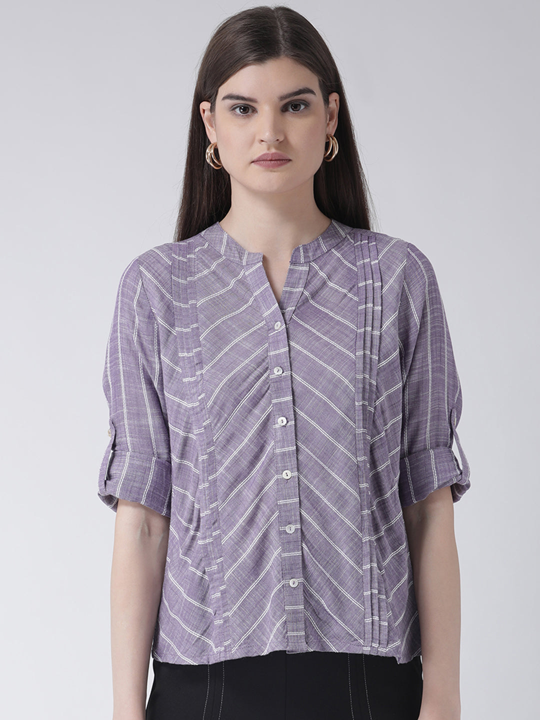 Purple 3/4 Sleeve Shirt