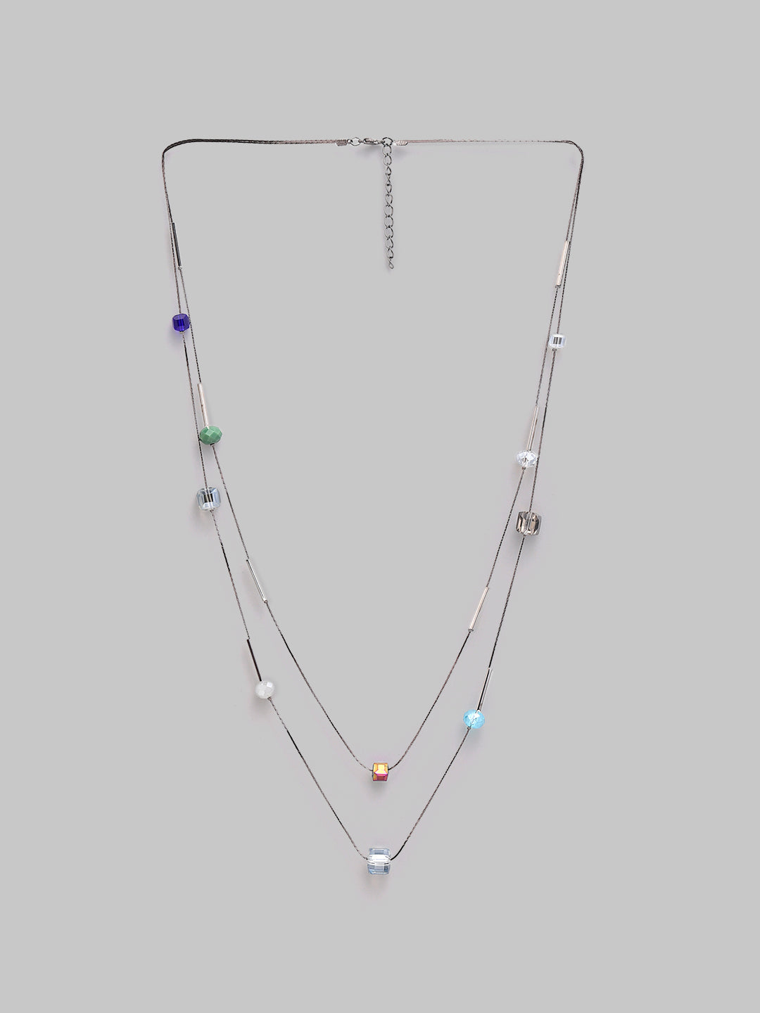 Multicolor Crystal Long Necklace