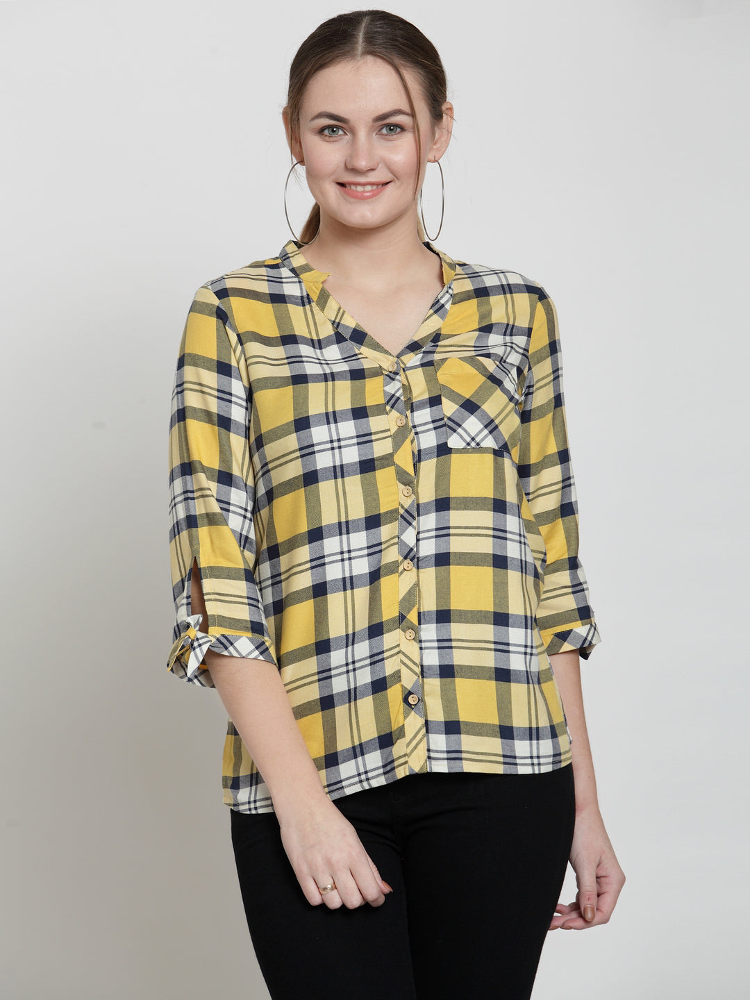 Yellow 3/4 Sleeve Shirt