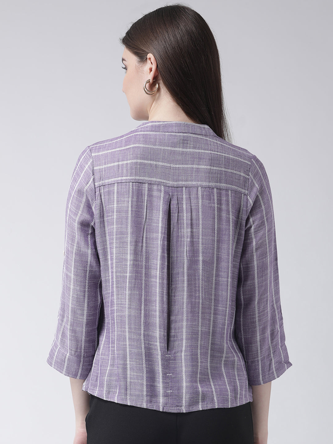 Purple 3/4 Sleeve Shirt