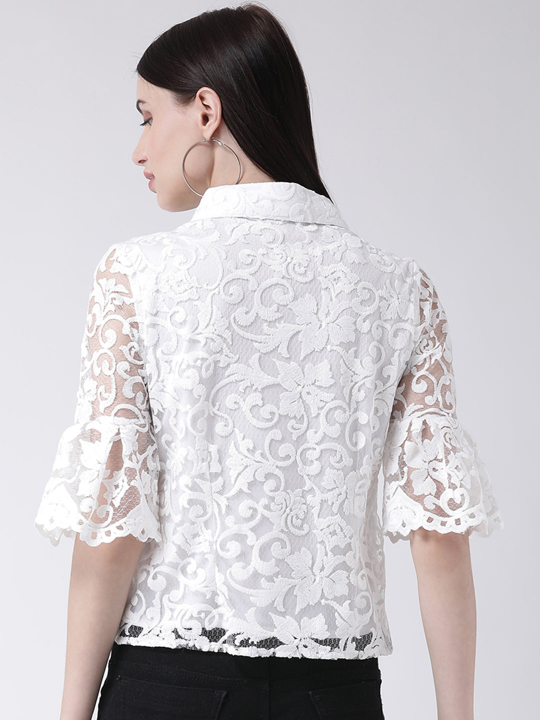 Ivory Half Sleeve Shirt