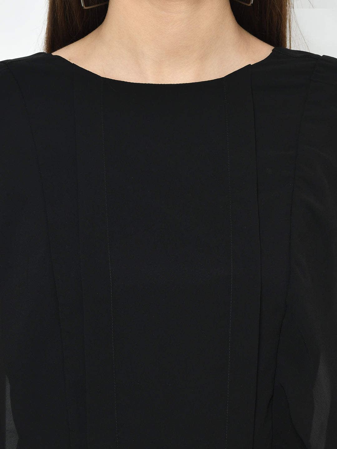 Black Half Sleeves 2 Fir 1 With Shimmer Dress