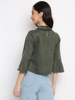 Greenolive 3/4 Sleeve Top