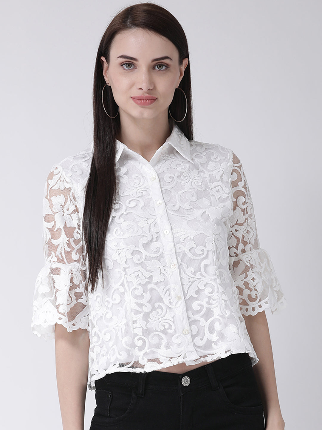 Ivory Half Sleeve Shirt