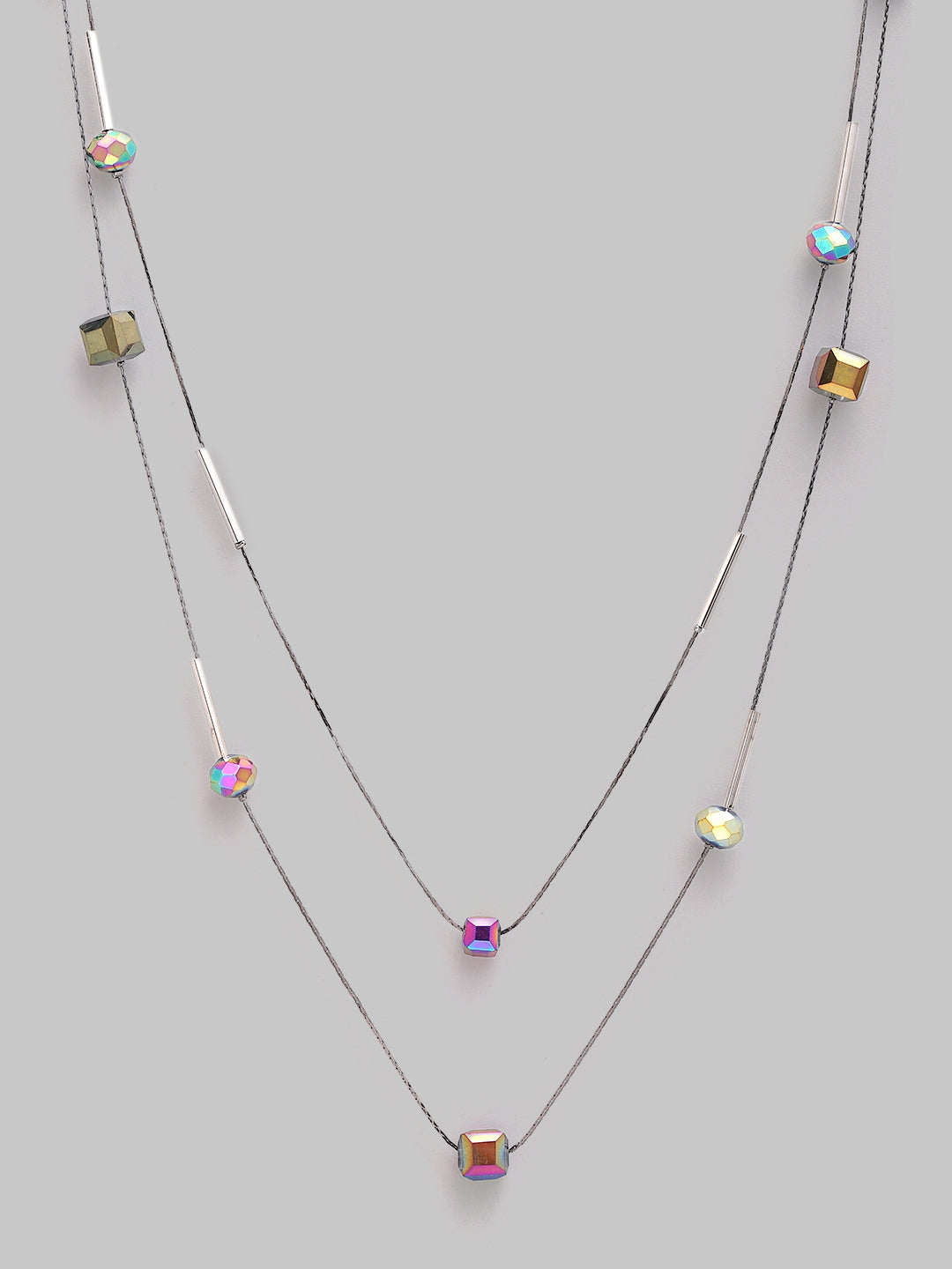 Muticolor Crystal Long Necklace