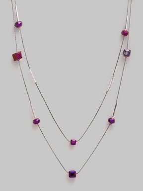 Shining Multi Crystal Long Necklace
