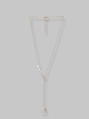 Latest White Pearl Design Lightweight Chain For Women And Girls
