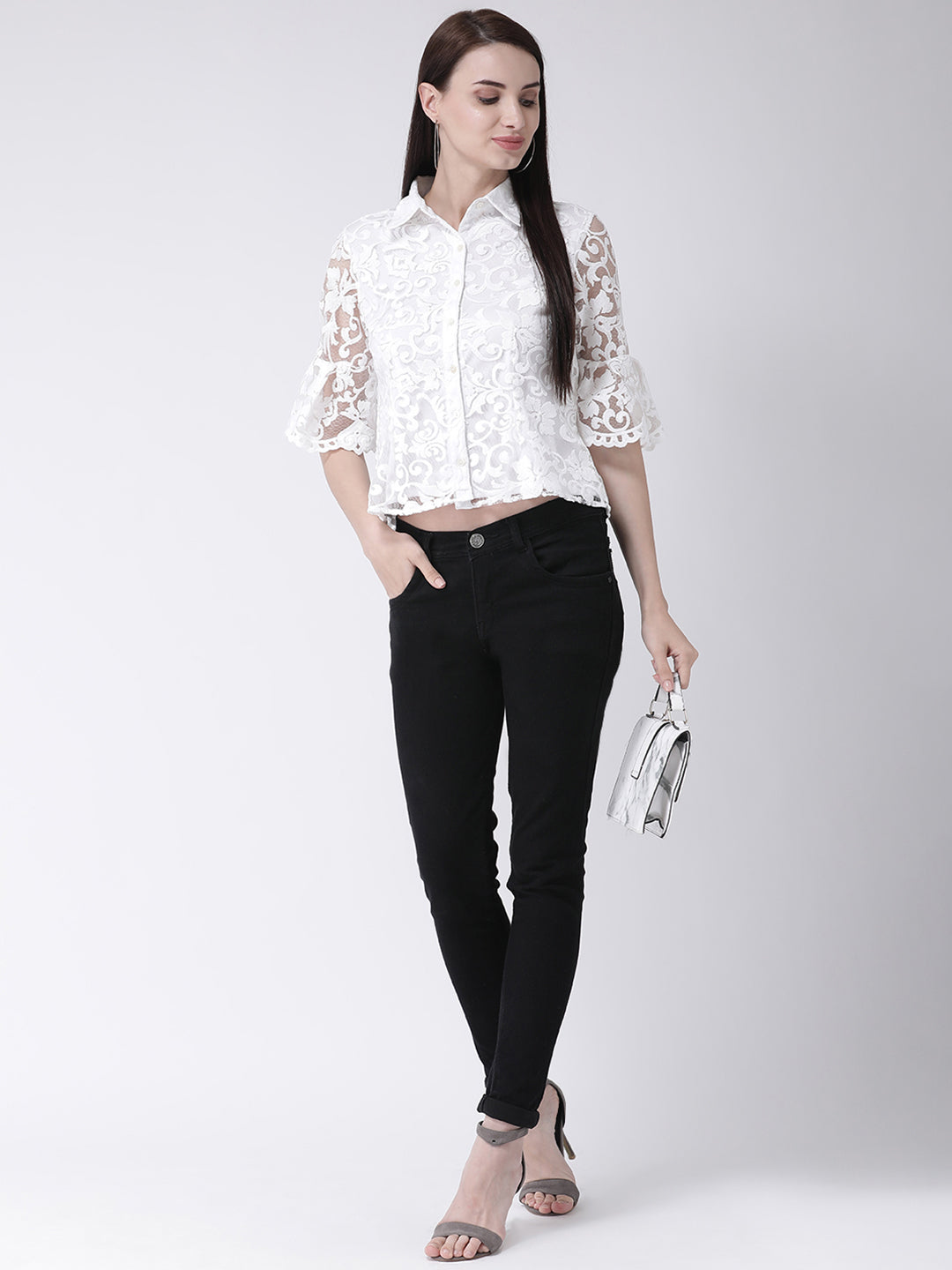 Ivory Half Sleeve Shirt