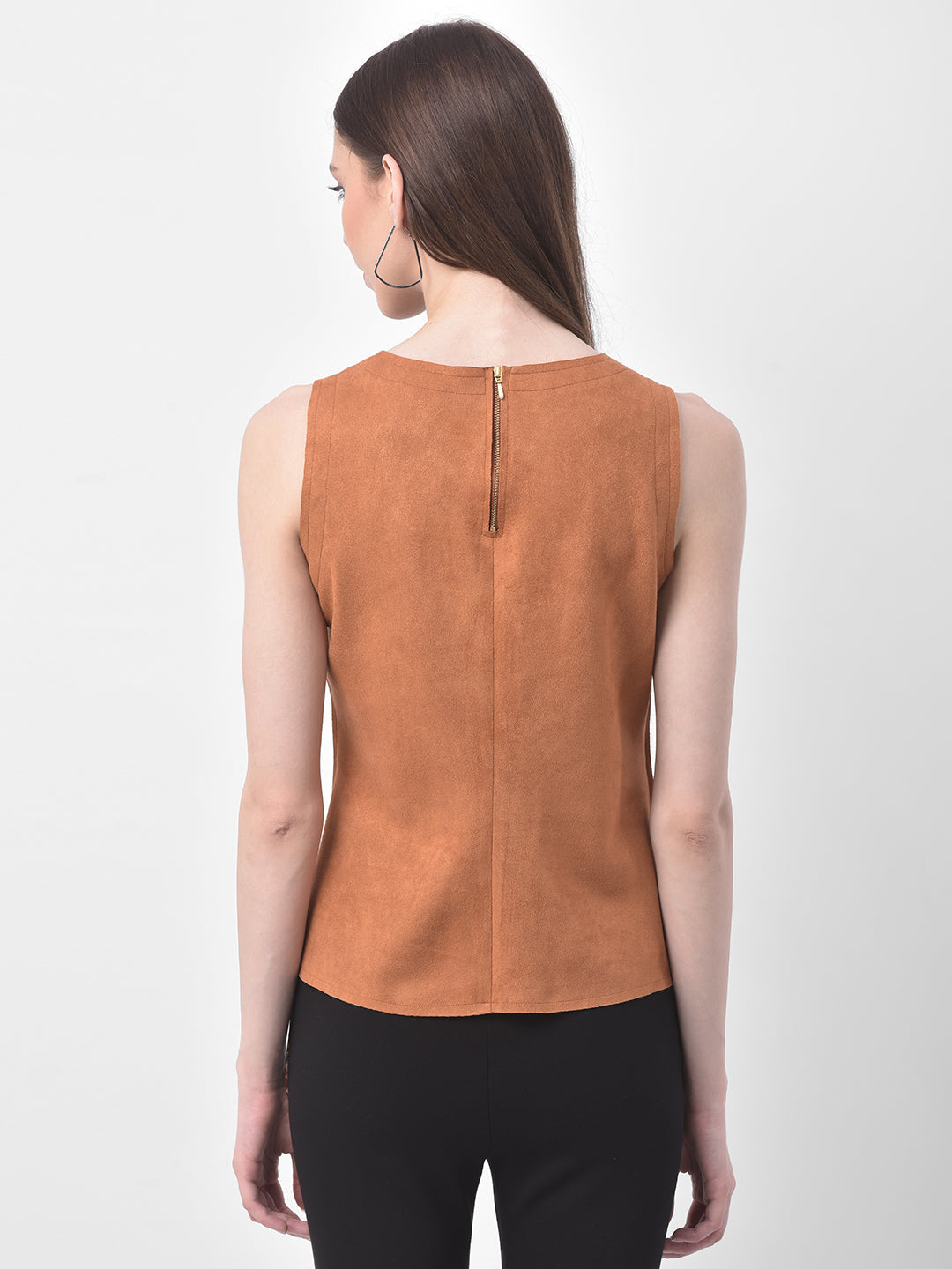 Tan Sleeveless Top