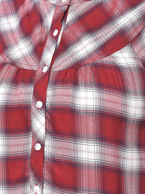 Red 3/4 Sleeve Shirt