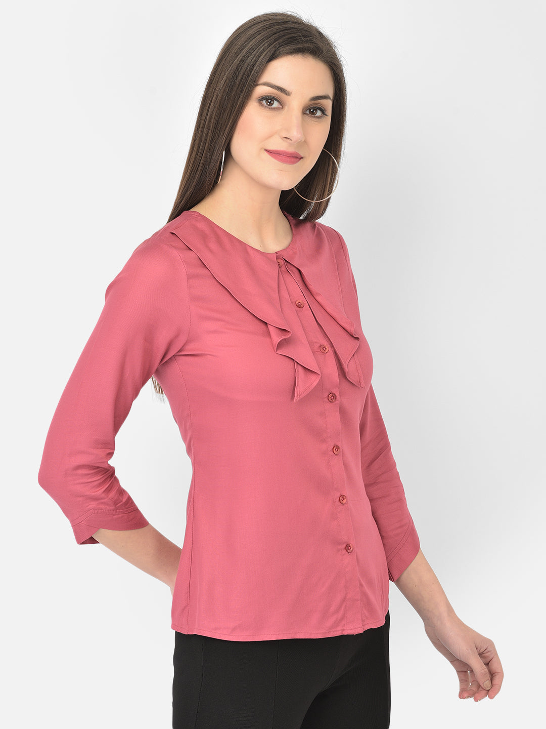Pink 3/4 Sleeve Shirt