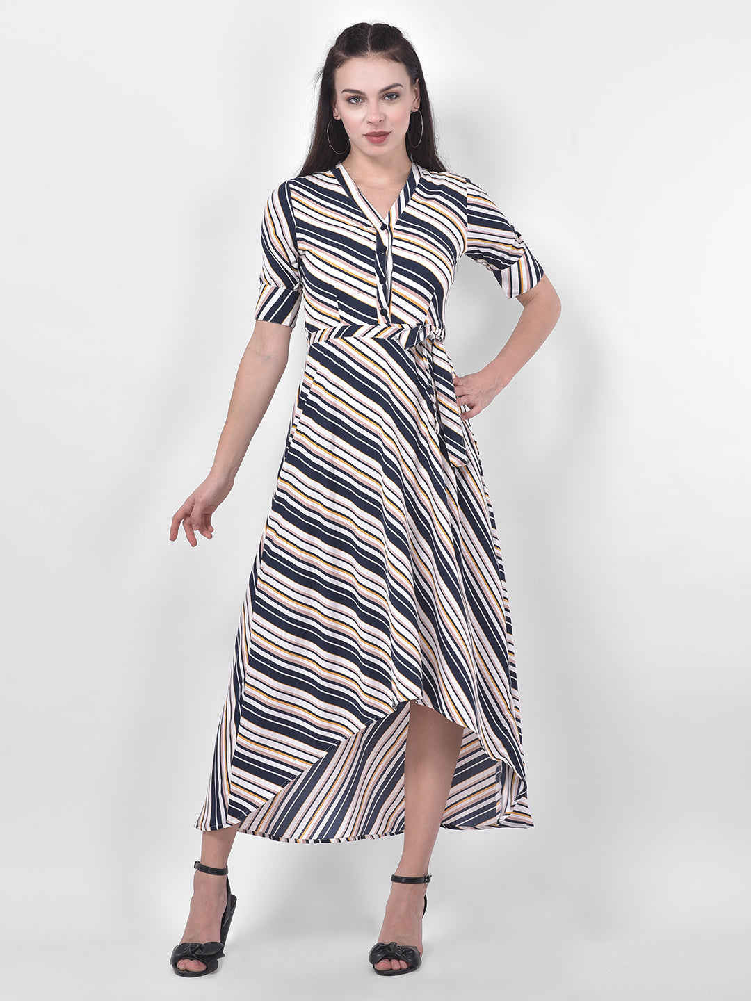 Ivory Half Sleeve Maxi Dress
