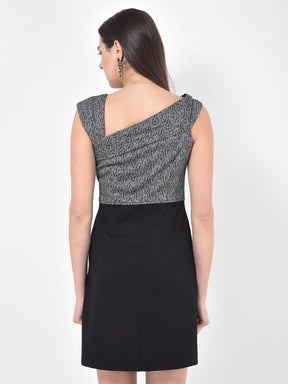 Black Sleeveless 2 Fir 1 Dress With Knits