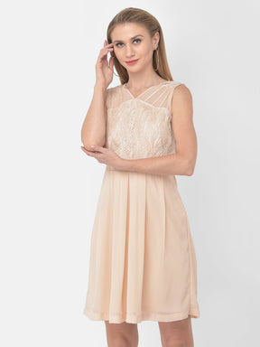 Peach Sleeveless 2 Fir 1 Dress