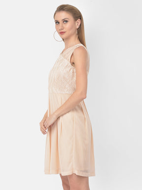 Peach Sleeveless 2 Fir 1 Dress