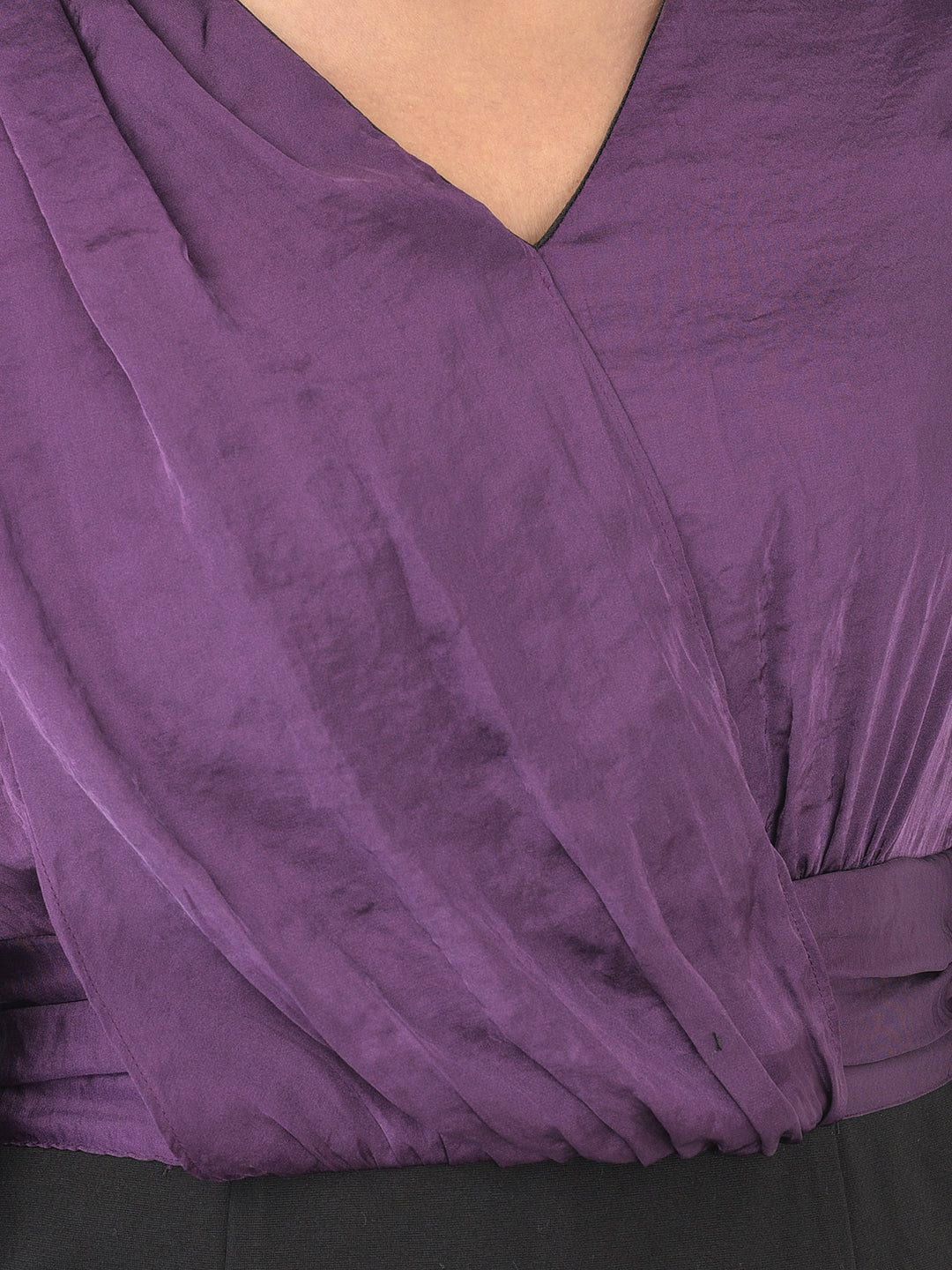 Purple 3/4 Sleeve 2 Fir 1 Polyester Dress