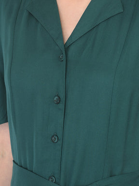 Greenbotle Half Sleeve Shirt Dress