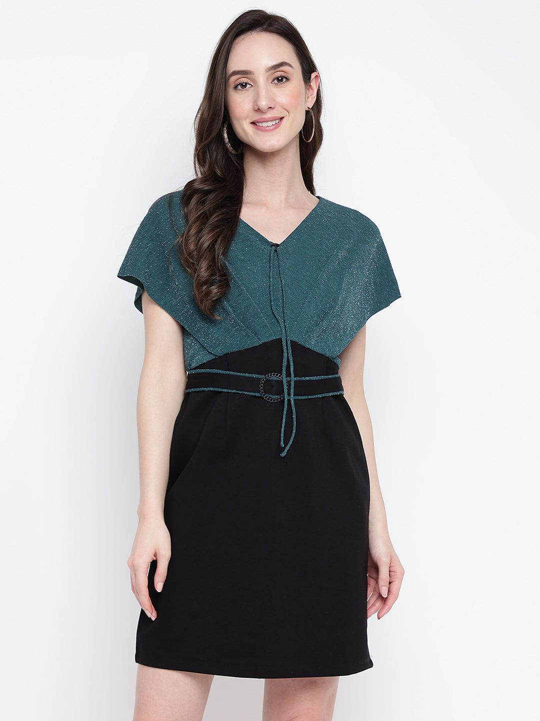 Greenbottle Cap Sleeve Solid 2 Fir 1 Dress