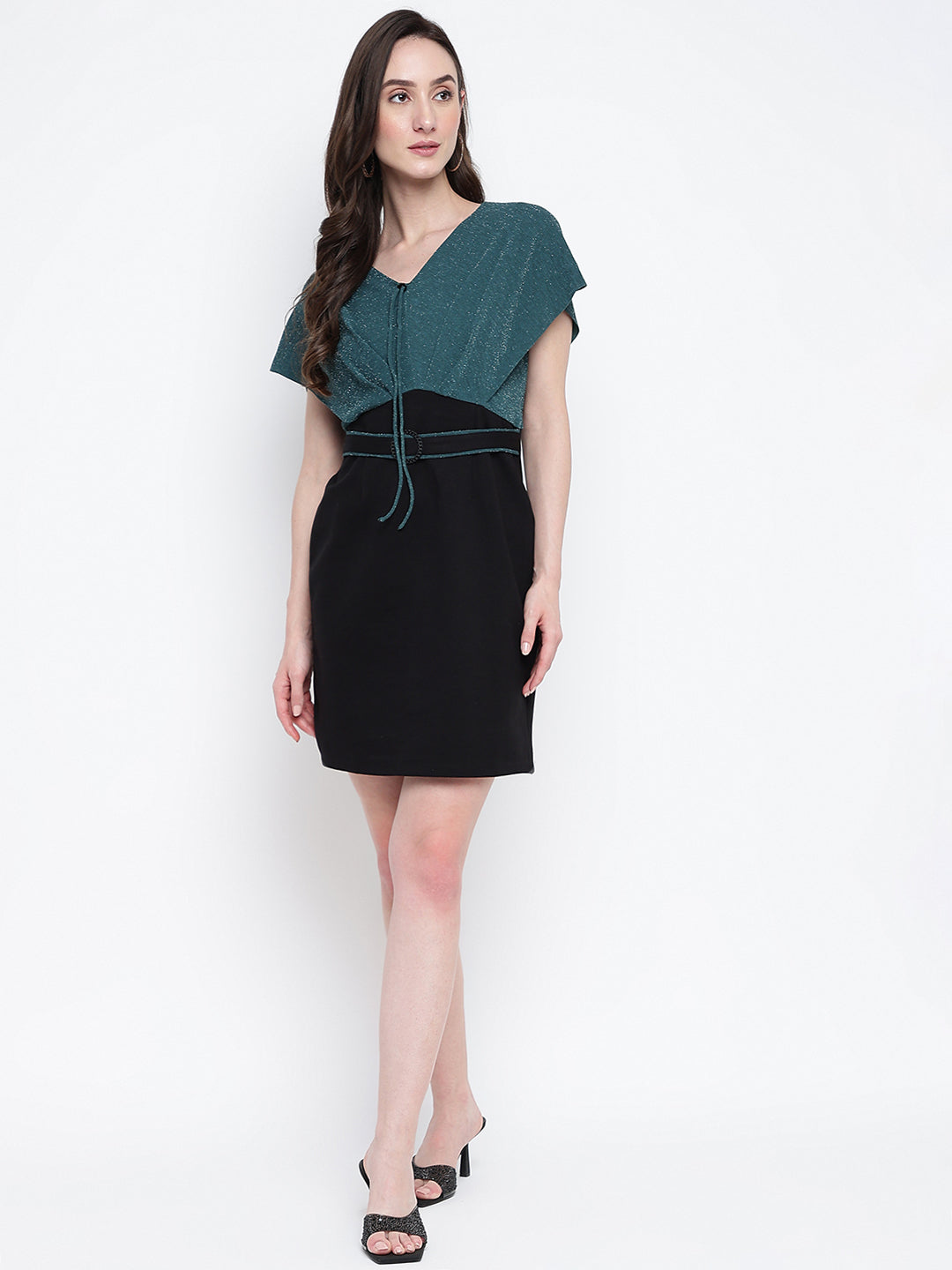 Greenbotle Cap Sleeve Solid 2 Fir 1 Dress