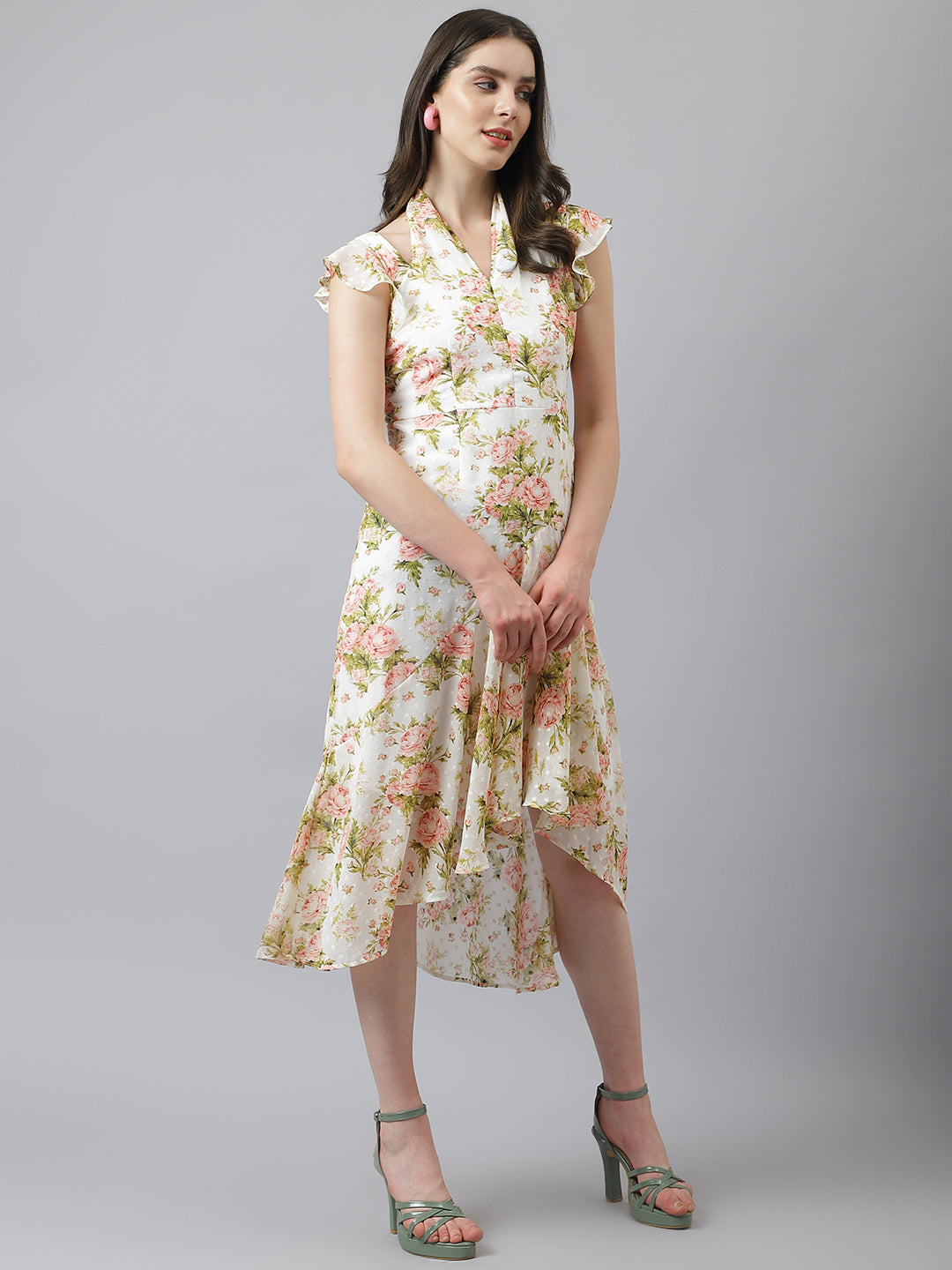 Buy Trendz Creation Women's Knee Length Midi Western Dress (TC-016  Maroon-XS) at Amazon.in