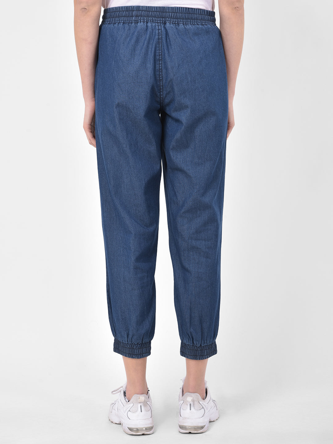 Blue Straight Pant With Pokcet