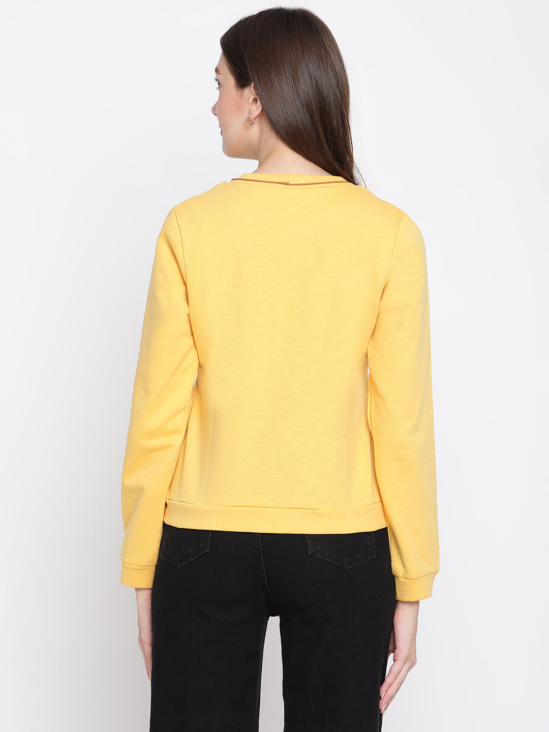 Yellow Full Sleeve Sweatshirt